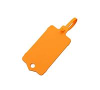 Étiquettes volantes en plastique 50/100 pièces avec attaches | Attaches de câble for chaussures, vêtements, marquage de classification des couleurs(50Pcs-Orange)