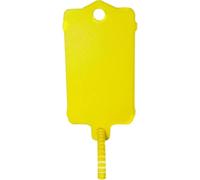 Étiquettes volantes en plastique 50/100 pièces avec attaches | Attaches de câble for chaussures, vêtements, marquage de classification des couleurs(100pcs Yellow)