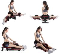 Étireur de jambes, angle réglable jusqu'à 180°, cadre en acier renforcé, rembourrage confortable en cuir PU