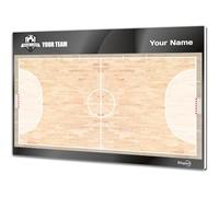 ETISPORT Tableau Tactique de l'entraîneur de Foot en Salle. Double Face, adapté pour marqueur effaçable à Sec. Personnalisé avec Couleur, Blason ou Logo, nom et Club. (Large)