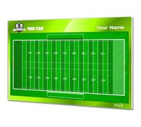 ETISPORT Tableau Tactique Football américain pour Entraîneur. Double Face, Marqueurs Effaçables à Sec. Personnalisé avec Nom, Logo ou Blason, Club 35 x 24 cm
