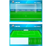 ETISPORT Tableau Tactique Gardien Football pour Entraîneur. Double Face, Marqueurs Effaçables à Sec. Personnalisé avec Nom, Logo ou Blason, Club 30,5 x 20,5cm
