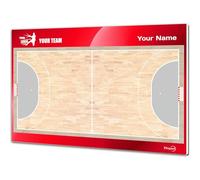 ETISPORT Tableau Tactique Handball pour Entraîneur. Double Face, Marqueurs Effaçables à Sec. Personnalisé avec Nom, Logo ou Blason, Club