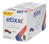 Etixx Sport 12 Units Cola Energy Gummies Box Blanc