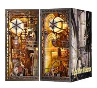 ETKVR Book Nook Kit pour Adultes,Kit Maison en Miniature, Puzzle 3D Bois | Booknook Maquette Maison de Poupée a Construire Bibliothèque Décoration avec lumière LED, Cadeau pour des Amis de la Famille