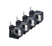 ETkzql 4 6 10 Pack 53713 Compatible avec Ruban d'étiquettes D1 53713 24mm Noir sur Blanc Compatible avec LabelManager sans Fil PnP 450 Duo étiqueteuse(4PK Black on White)