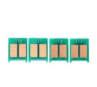 ETkzql 4PCS 126A CE310A CE311A CE312A CE313A Toner RESENT Chips Compatible avec CP1020 CP1025 100 Couleur MFP Printers ET M175 M275 Modèles(4pcs Black)