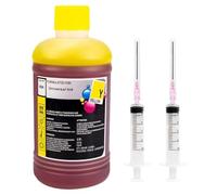 ETkzql Kit de Recharge de Colorant à Encre Universel Compatible avec 301 302 304 305 664 652 CARTRIDGES Compatible avec(1 Yellow)