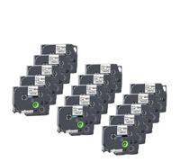 ETkzql Ruban HSe Compatible avec imprimante à Tube thermorétractable, 8PK 10PK 15PK HSe231 HSe211 HSe221, Compatible avec l'imprimante E500 E550W(15PK Black on White)