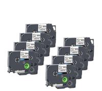 ETkzql Ruban HSe Compatible avec imprimante à Tube thermorétractable, 8PK 10PK 15PK HSe231 HSe211 HSe221, Compatible avec l'imprimante E500 E550W(8PK Black on White)