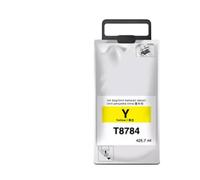 ETkzql T8781 T8782 T8783 T8784 Cartouche à Encre avec Encre Pigment Compatible avec Workforce Pro WF-R5190DTW WF-R5690DTW WF-R5690DTWF(Yellow)