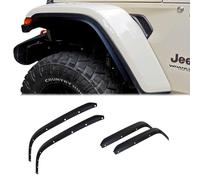 ETL INDUSTRIES Ensemble d'extensions d'évasement de garde-boue avant et arrière pour Jeep Wrangler JL JLU Unlimited Rubicon 2/4 portes 2018-2023