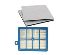EtliN Filtre Hepa réutilisable H12 H13 + 2 filtres en Coton Moteur compatibles avec Philips Electrolux AEG EFH12W AEF12W FC8031 EL012W FC9080 FC9088