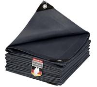 etm Bâche 240 g/m² imperméable 6 x 8 m anthracite bâche multi-usages pour protection contre les intempéries - Idéal pour le jardin - Résistante aux UV - Revêtement des deux côtés, imperméable et