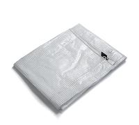 etm - Bâche imperméable avec oeillet - Bâche de Protection usage extérieur intérieur - Etanche et résistante aux UV pour Bateaux Chantiers travaux - Epaisse densité 140 g/m², Blanc transparent 10x15 m