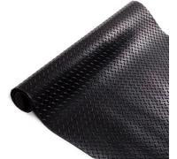 etm - Revêtement de Sol en Caoutchouc antidérapant - Tapis de Sol Usage Industriel - Protection amortissante Contre Les Chocs et l'usure pour Zones de Chargement - Tränenblech, Noir 100x350 cm, 3mm