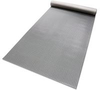 etm - Revêtement de Sol en Caoutchouc antidérapant - Tapis de Sol Usage Industriel - Protection amortissante Contre Les Chocs et l'usure pour Zones de Chargement - Fein gerippt, Gris 100x300 cm, 3mm