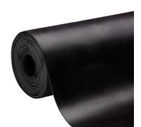 etm - Revêtement de Sol en Caoutchouc antidérapant - Tapis de Sol Usage Industriel - Protection amortissante Contre Les Chocs et l'usure pour Zones de Chargement - Fein gerippt, Noir 100x700 cm, 3mm