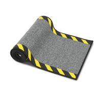 etm Tapis de protection pour la gestion des câbles avec bordure d'avertissement pour l'intérieur - Tapis de sécurité pour bureau et entrepôt - Tapis de protection des câbles avec dos antidérapant -
