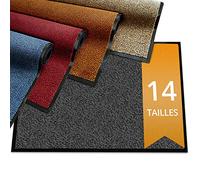etm - Tapis d'entrée Premium - Tapis Antidérapant Absorbant Lavable - Paillasson d'entrée antisalissure pour Exterieur Interieur - Elimine Les saletés - Tapis de propreté (Sky Anthracite 90x120 cm)