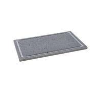 Etna Stone & Design Pierre de lave de l’Etna pour four et barbecue, pour cuisson de la viande, du poisson, des légumes et de pizza, 60 x 30 cm Light gris