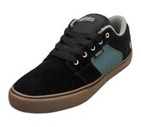 Etnies Barge LS - Skate Vulcanisée Slim, Toebox Renforcée, Confort Coussiné, Baskets du Quotidien - Black/Teal - 43