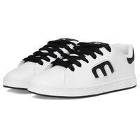 Etnies Callicut - Skate Vulcanisée Profil Bas, Construction Renforcée, Confort Coussiné, Baskets du Quotidien - White/Black/White - 44