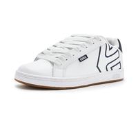 Etnies Fader - Skate Vulcanisée Classique, Construction Renforcée, Confort Coussiné, Baskets du Quotidien - White/Navy - 35