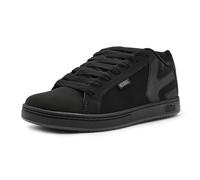 Etnies Fader - Skate Vulcanisée Classique, Construction Renforcée, Confort Coussiné, Baskets du Quotidien - Black Raw - 35.5
