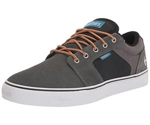 Etnies Homme Barge Ls Chaussure de Skate, Gris, Noir, Jaune, 37.5 EU