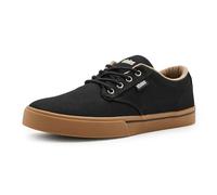 Etnies Jameson 2 Eco - Skate Éco-Responsable Vegan, Matières Recy s, Confort Coussiné, Baskets du Quotidien - Black/Silver/Gum - 38.5