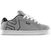 Etnies Kids Fader - Icône Skate pour la Jeunesse, Semelle Cup renforcée, Sensation amortie, pour Un Usage Quotidien, Grey/Black, Size UK EU