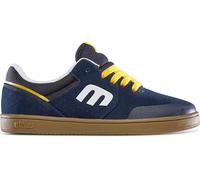 etnies Mixte Kids Marana Skate Shoe, Navy/Gum/Yellow, 33.5 EU