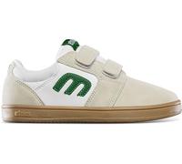 etnies Little Kids Cresta - Style Robuste pour la Jeunesse, Construction renforcée, Sensation amortie, pour des Aventures Quotidiennes, White/Green/Gum, Size UK EU