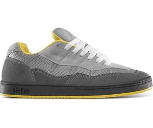etnies Mixte Snake Skate Shoe, Grey/Grey/Yellow, 42.5 EU
