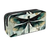 etoenbrc Trousse à crayons avec fermeture éclair - Motif libellules J - Étanche - Fournitures de bureau - Organiseur de papeterie pour adolescentes, filles, adultes, étudiants, multicolore, Taille