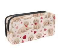 etoenbrc Trousse à crayons Golden Retriever avec fermeture éclair - Étanche - Fournitures de bureau - Organiseur de papeterie pour adolescentes, filles, adultes, étudiants, multicolore 1, Taille