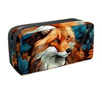 etoenbrc Trousse à crayons Spring Fox F avec fermeture éclair, étanche, fournitures de bureau, organisateur de papeterie pour adolescents, filles, adultes, étudiants, multicolore, Taille unique,