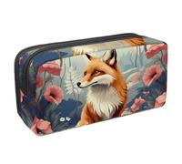 etoenbrc Trousse à crayons Spring Fox N avec fermeture éclair, étanche, fournitures de bureau, organisateur de papeterie pour adolescents, filles, adultes, étudiants, multicolore, Taille unique,