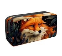 etoenbrc Trousse à crayons Spring Fox P avec fermeture éclair, trousse étanche pour fournitures de bureau, organisateur de papeterie pour adolescents, filles, adultes, étudiants, multicolore, Taille