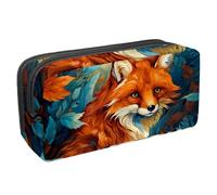 etoenbrc Trousse à crayons Spring Fox Q avec fermeture éclair, étanche, fournitures de bureau, organisateur de papeterie pour adolescents, filles, adultes, étudiants, multicolore, Taille unique,