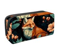 etoenbrc Trousse à crayons Spring Fox R avec fermeture éclair, étanche, fournitures de bureau, organisateur de papeterie pour adolescents, filles, adultes, étudiants, multicolore, Taille unique,