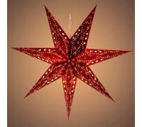 Étoile 60cm décoration de Noël rouge 10pcs LED RXL 338