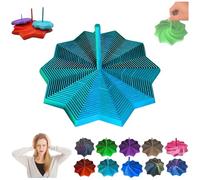 étoile Anti-Frustration Sensorielle, Fidget Hexagonal Fractal, Jouets 3D en Forme D'étoile pour Soulager Le Stress, Cubes Sensoriels Anti-Stress pour Enfants Et Adultes (Turquoise, L)