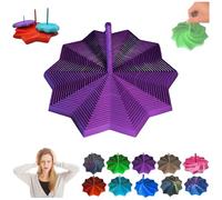 étoile Anti-Frustration Sensorielle, Fidget Hexagonal Fractal, Jouets 3D en Forme D'étoile pour Soulager Le Stress, Cubes Sensoriels Anti-Stress pour Enfants Et Adultes (Purple, S)