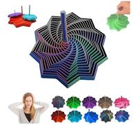 étoile Anti-Frustration Sensorielle, Fidget Hexagonal Fractal, Jouets 3D en Forme D'étoile pour Soulager Le Stress, Cubes Sensoriels Anti-Stress pour Enfants Et Adultes (Green-Blue-Purple, L)