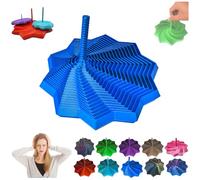 étoile Anti-Frustration Sensorielle, Fidget Hexagonal Fractal, Jouets 3D en Forme D'étoile pour Soulager Le Stress, Cubes Sensoriels Anti-Stress pour Enfants Et Adultes (Blue, S)