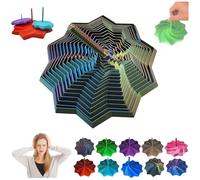 étoile Anti-Frustration Sensorielle, Fidget Hexagonal Fractal, Jouets 3D en Forme D'étoile pour Soulager Le Stress, Cubes Sensoriels Anti-Stress pour Enfants Et Adultes (Laser Green, M)