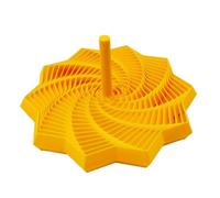 Étoile Anti-Stress imprimée en 3D avec poignée - Jouet sensoriel, étoile Anti-Stress hexagonale fractale avec poignée, for Noël ou Un Anniversaire(Yellow,Medium)
