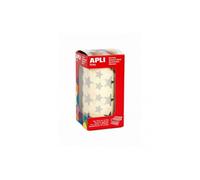 APLI Gommettes Kids 11117 Rouleau de 2360 – Étoiles Argent